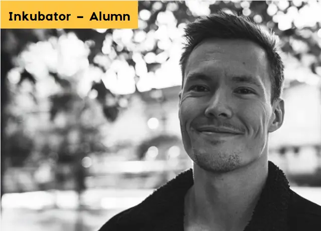 Occatios grundare i samband med samarbetet med inkubatorn High Five